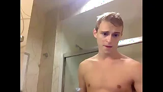 sexy twink taking a shower on webcam - sexyladcams&period;com